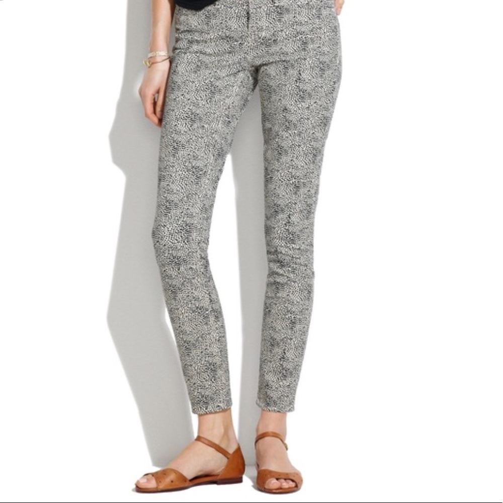 Madewell skinny skinny ankle demin jeans - dots